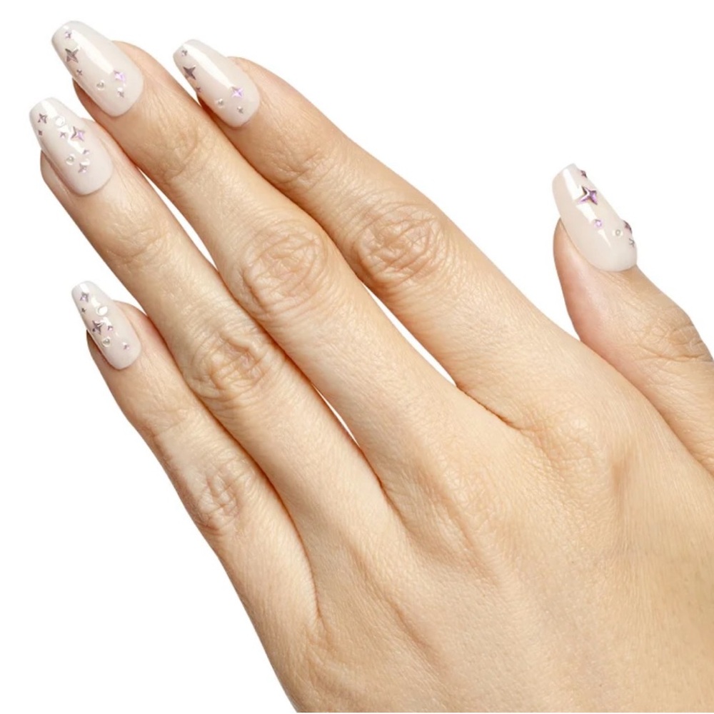 Olive & June Maximalist Instant Mani Press-On Nails - Puffy Sparkles and Pearls
